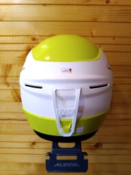 PRILBA UVEX RACE+ WHITE-LIME FIS 53-54CM